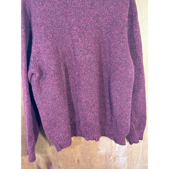 Vintage LL Bean Mens Sweater XL Regular Lamb’s Wool Cardigan Pullover Crewneck - Picture 3 of 8